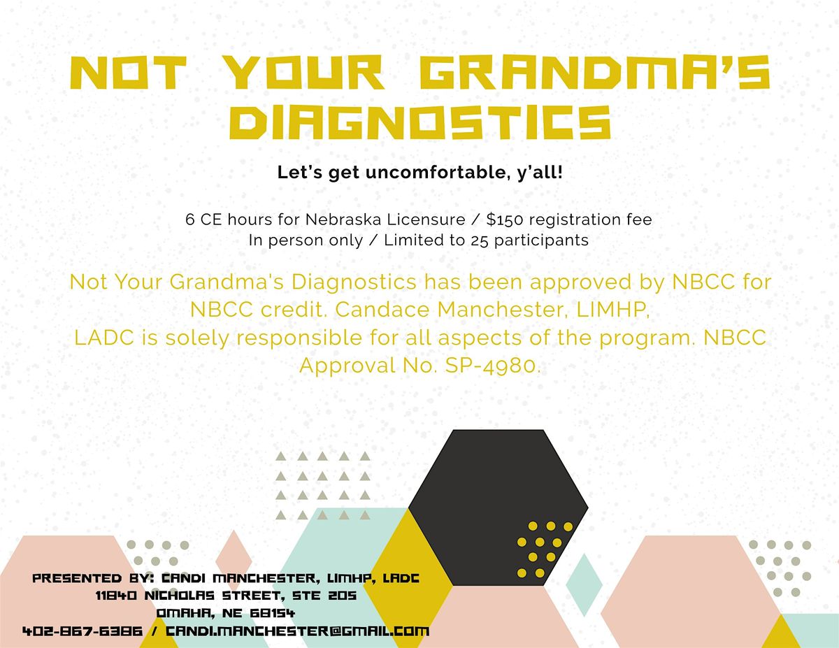 Not Your Grandma's Diagnostics - January