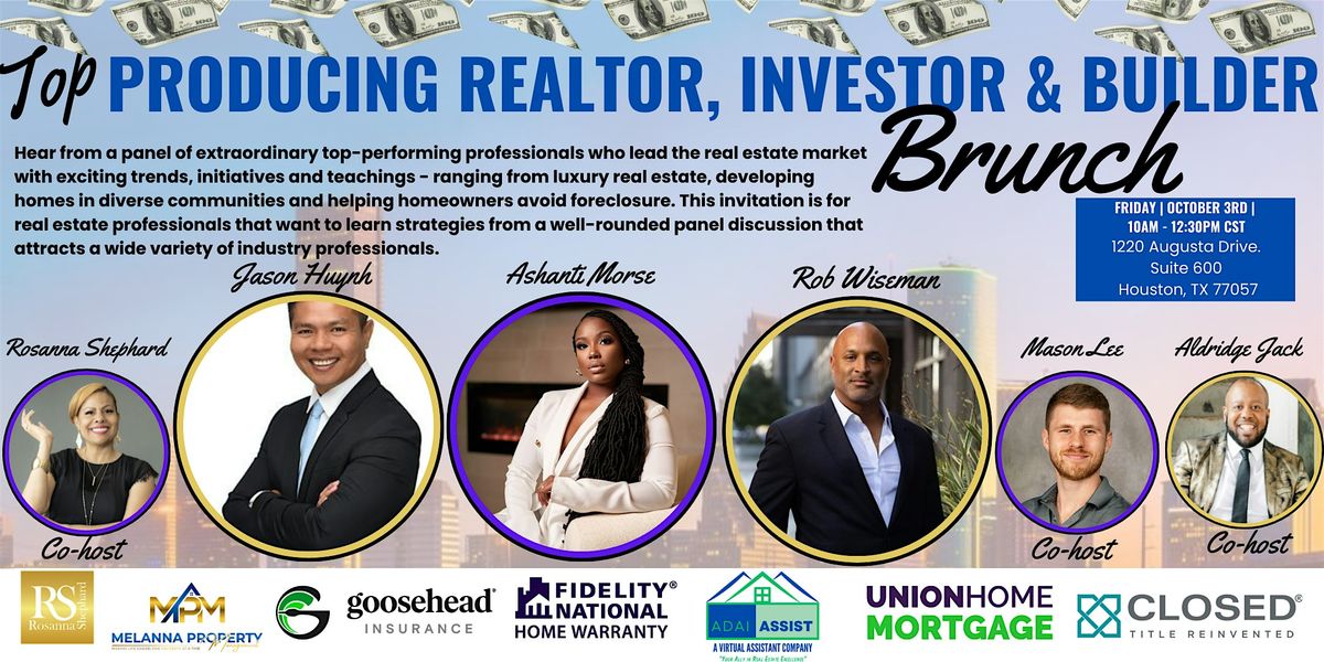 Top Producing Realtor, Investor & Builder