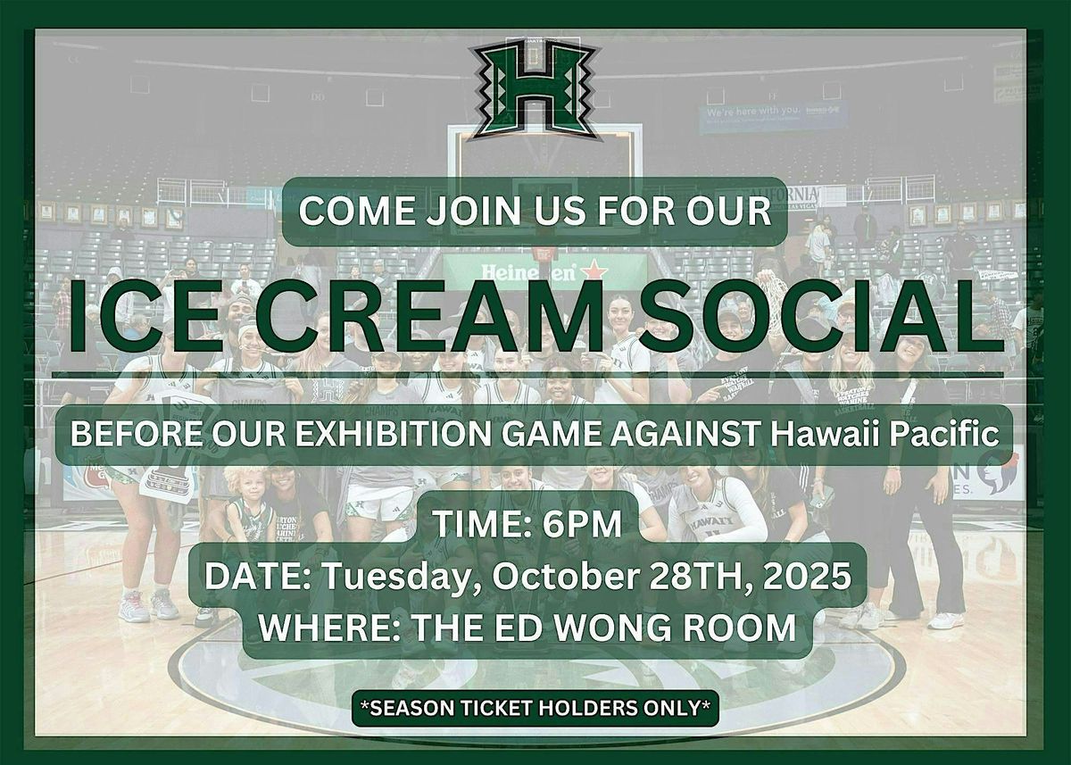 Hawai'i Women's Basketball Ice Cream Social