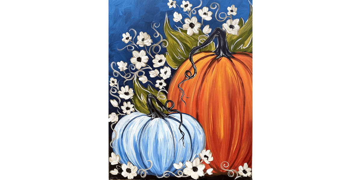 Flowers and Pumpkins - Paint and Sip in Fishkill | Classpop!\u2122
