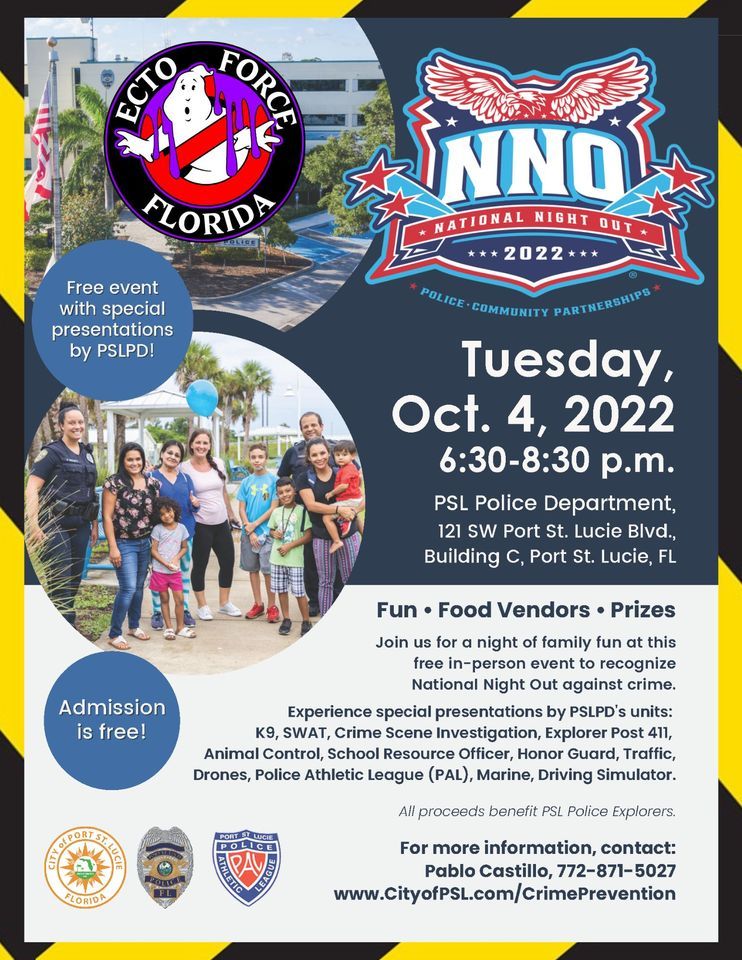 Port Saint Lucie Police Department presents "National Night Out 2022