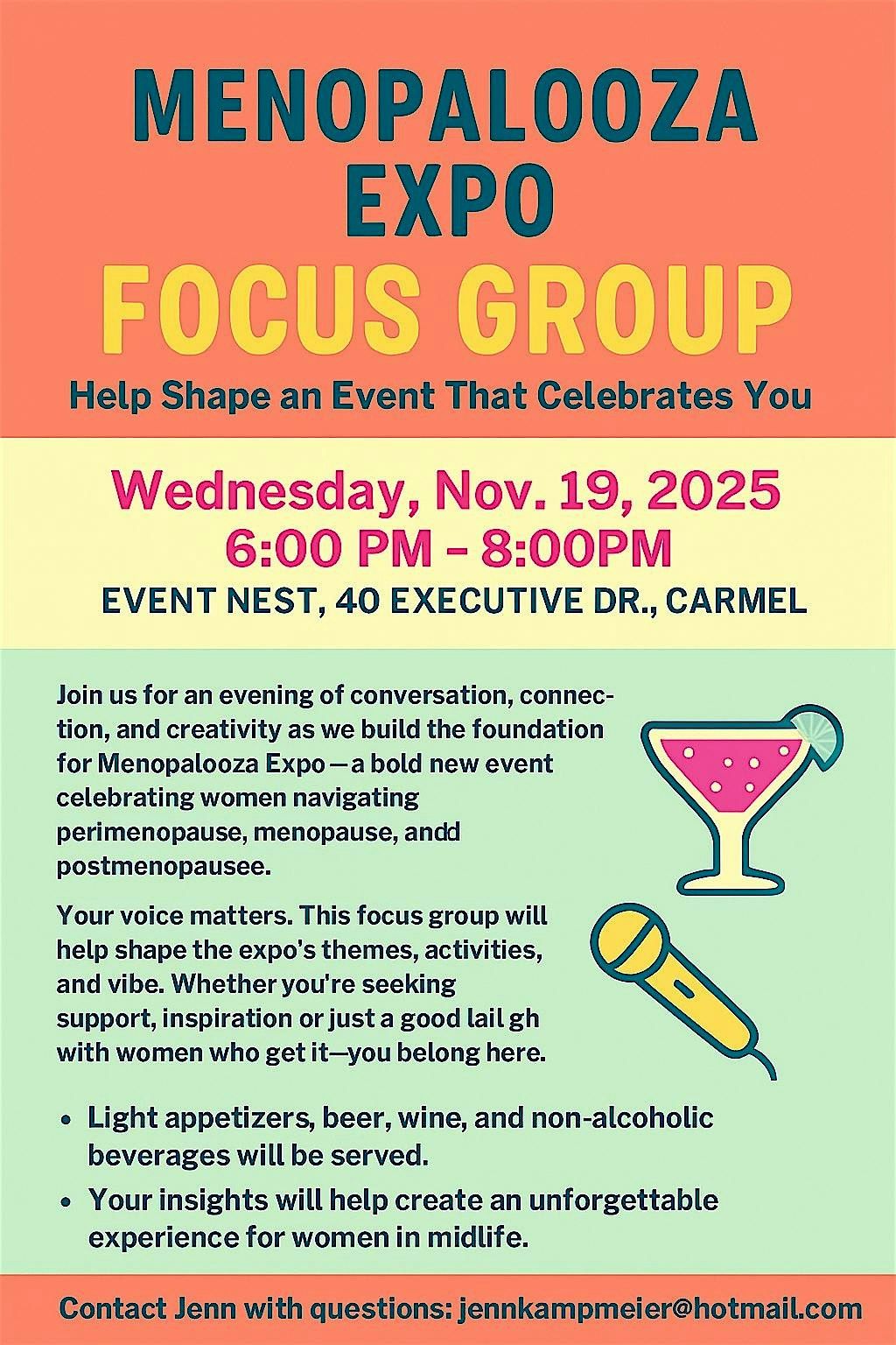 Menopalooza Expo Focus Group
