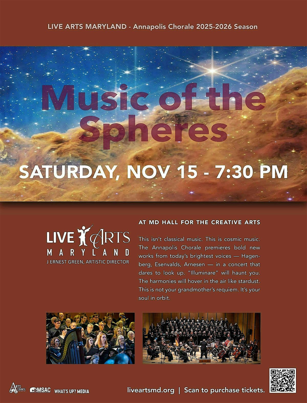 Live Arts Maryland Presents Music of the Spheres