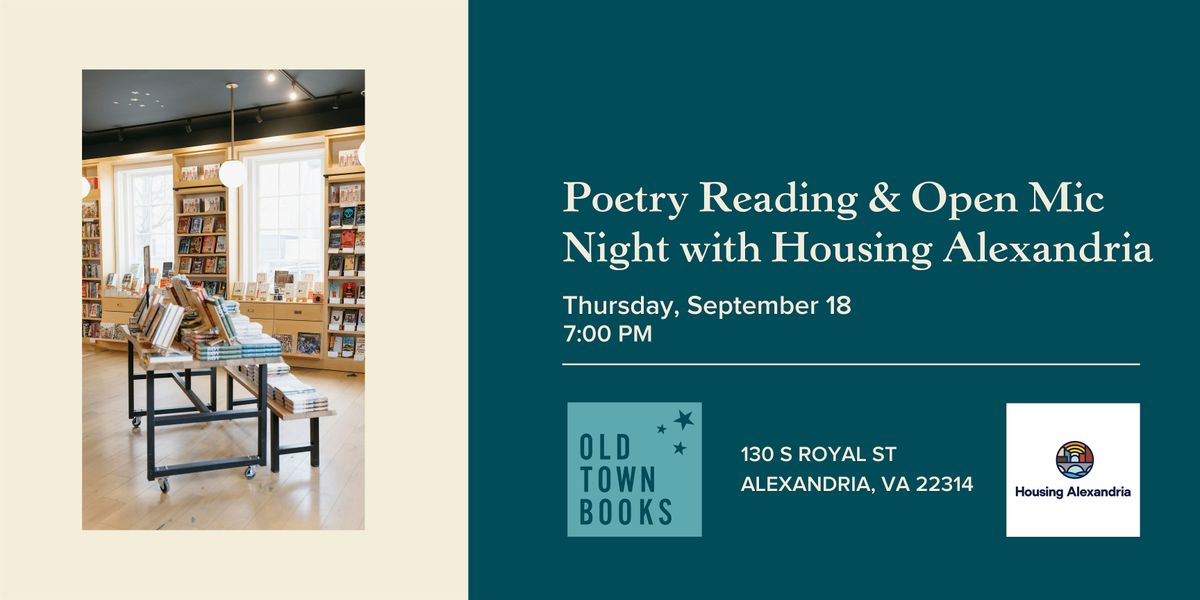 Poetry Reading & Open Mic Night with Housing Alexandria