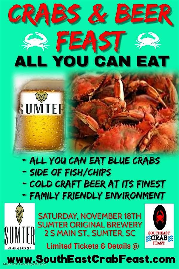 Blue Crabs & Beer Feast - Sumter Original Brewery