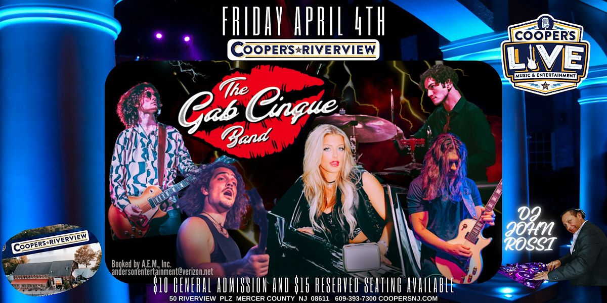 The Gab Cinque Band At Coopers Riverview! w DJ John Rossi! | Cooper's ...