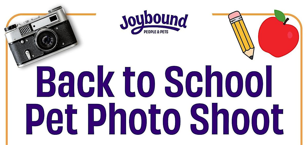 Back to School Pet Photoshoot