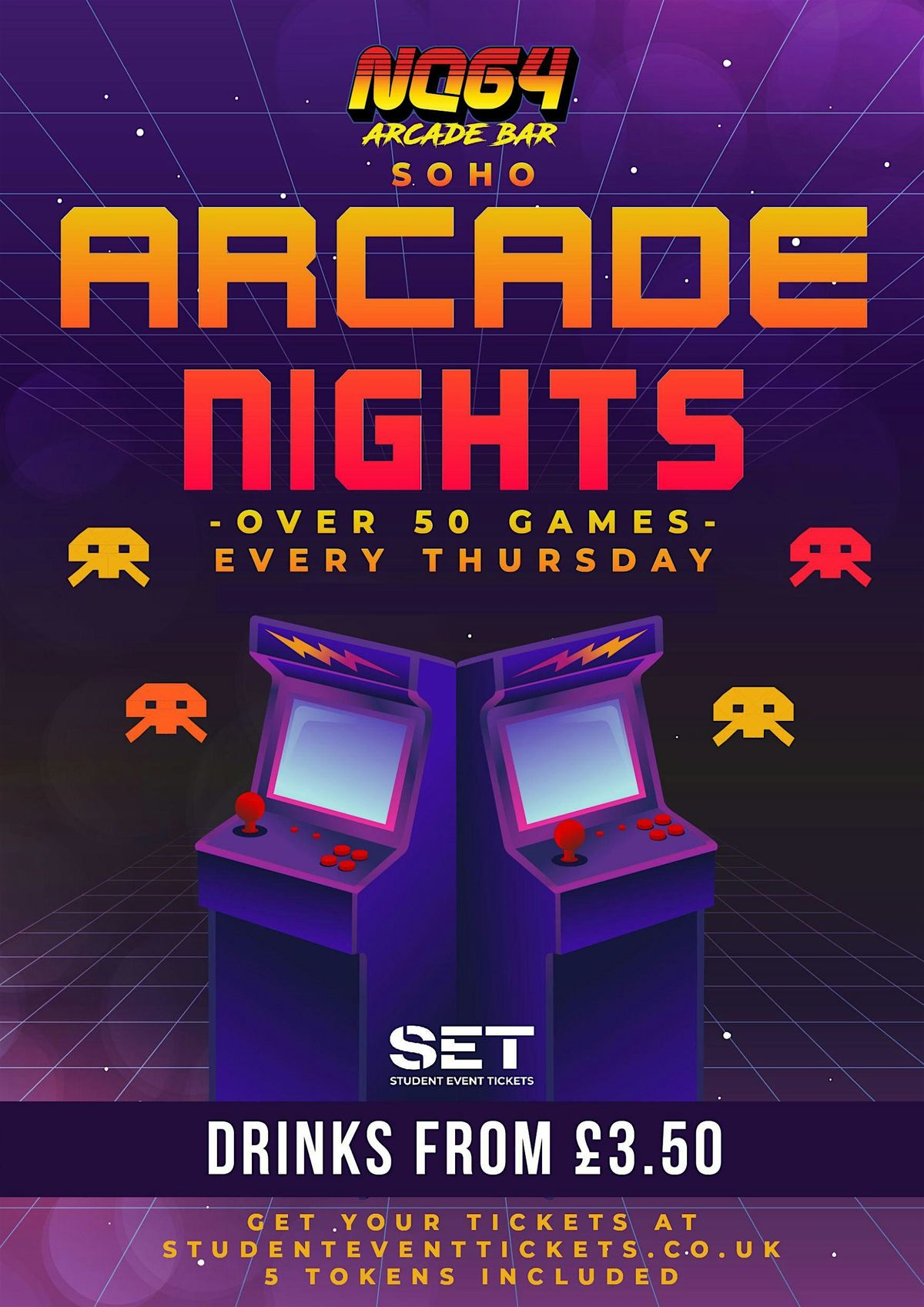 ARCADE NIGHTS AT NQ64 SOHO - EVERY THURSDAY