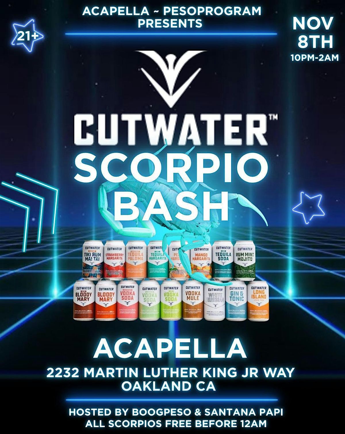 CUTWATER SCORPIO BASH ACAPELLA + PRSOPROGRAM PRESENTS