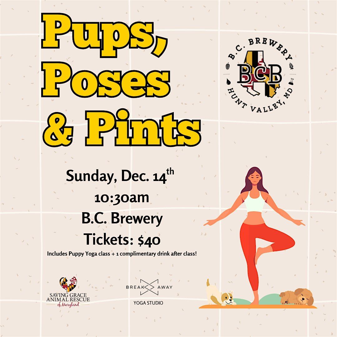 Pups, Poses + Pints at B.C. Brewery