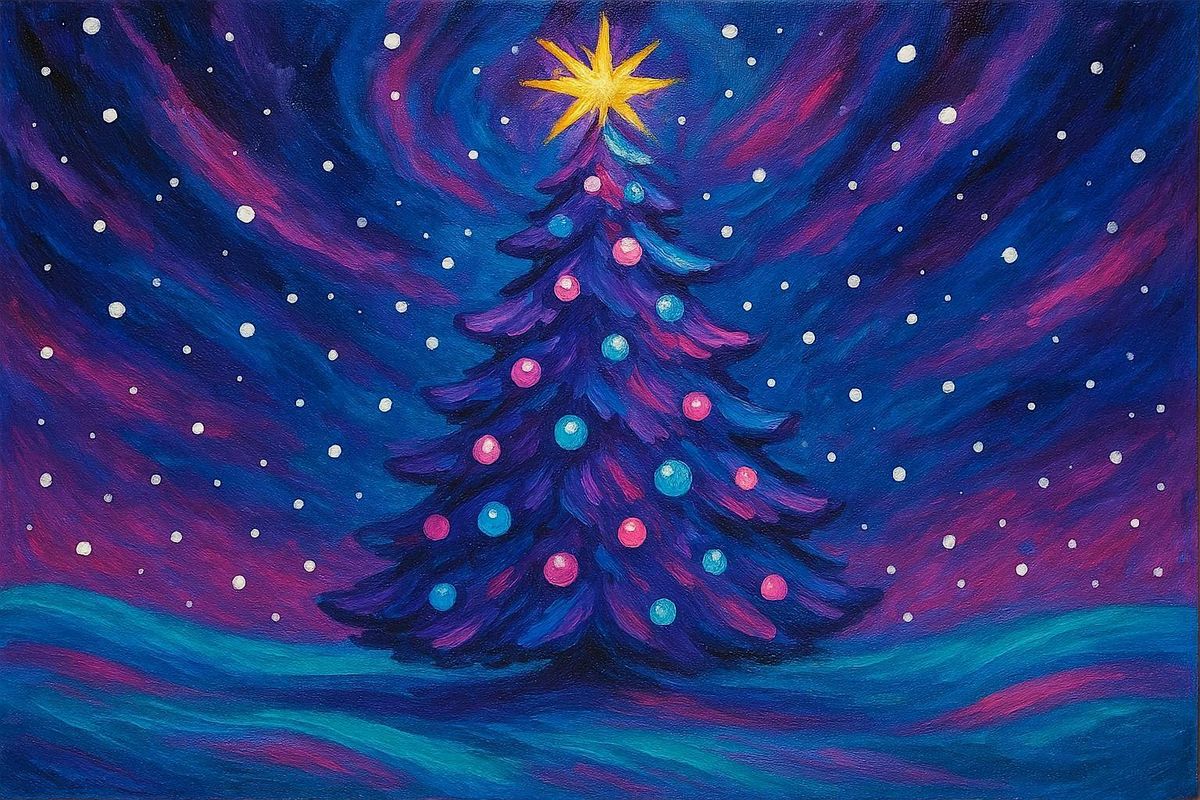Paint Night- Aurora Magic Tree