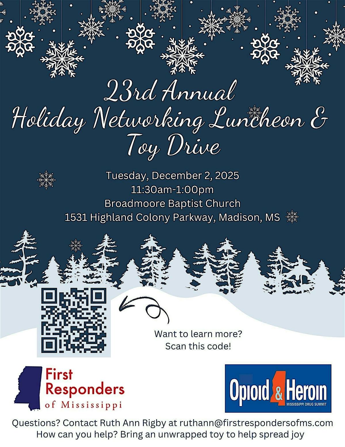 23rd Annual Holiday Networking Luncheon & Toy Drive