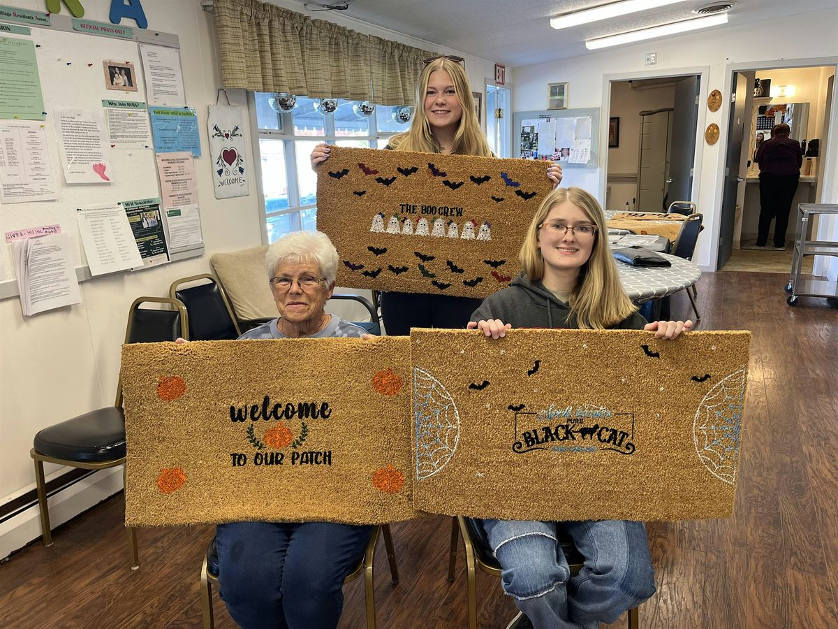 FALL\/ HALLOWEEN WELCOME MAT