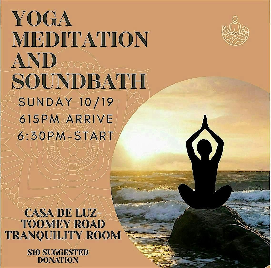 Yoga meditation and sound bath