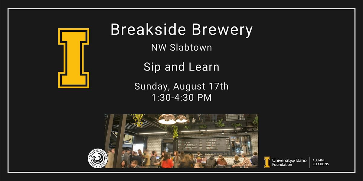 Vandals on Tap: A Sip & Learn at Breakside Brewery
