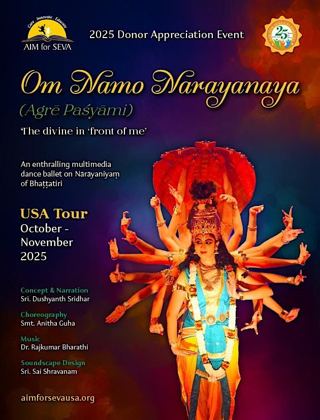 AIM For Seva - Donor Appreciation Event - Om Namo Narayana- Hartford