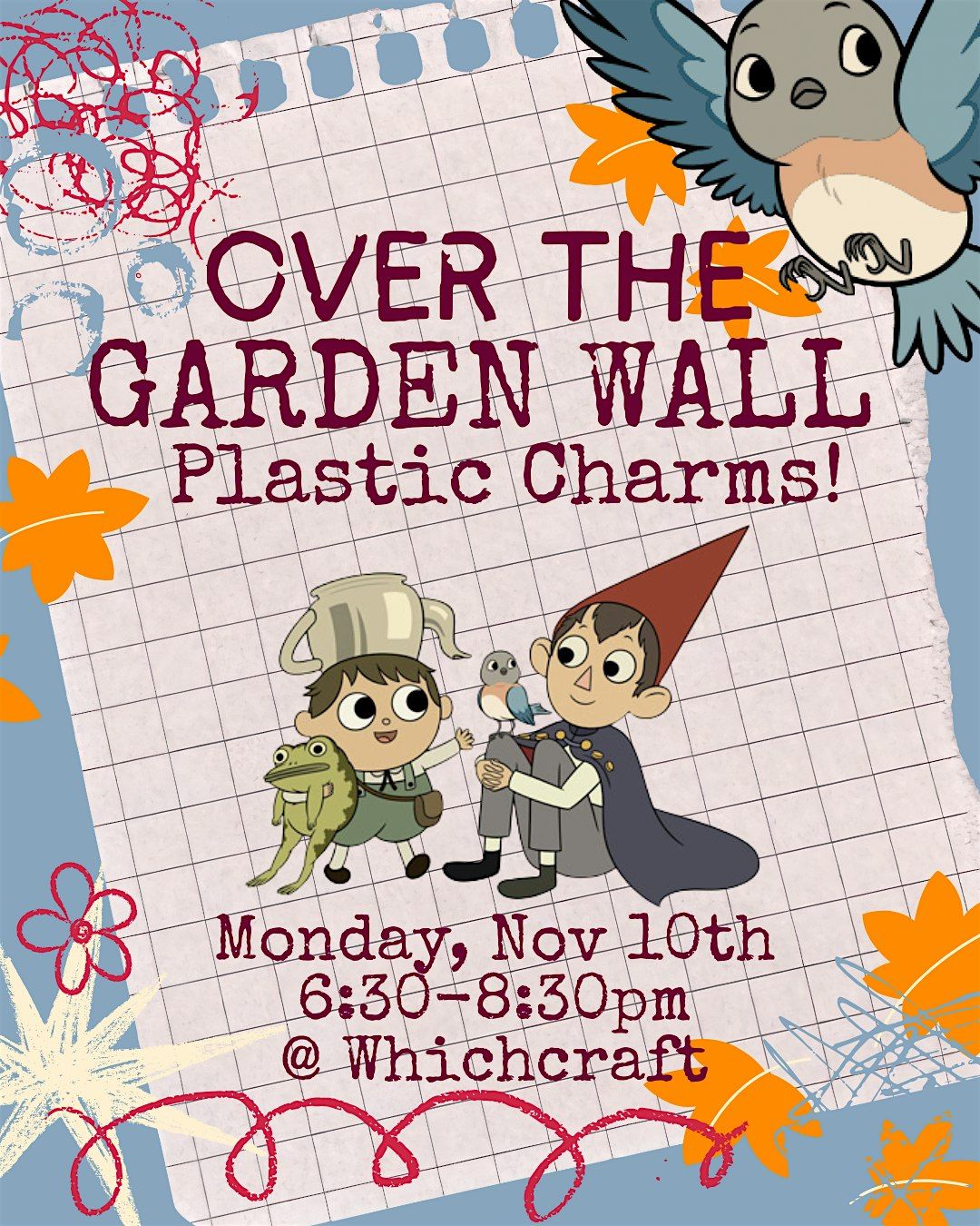 Over the Garden Wall Plastic Charms