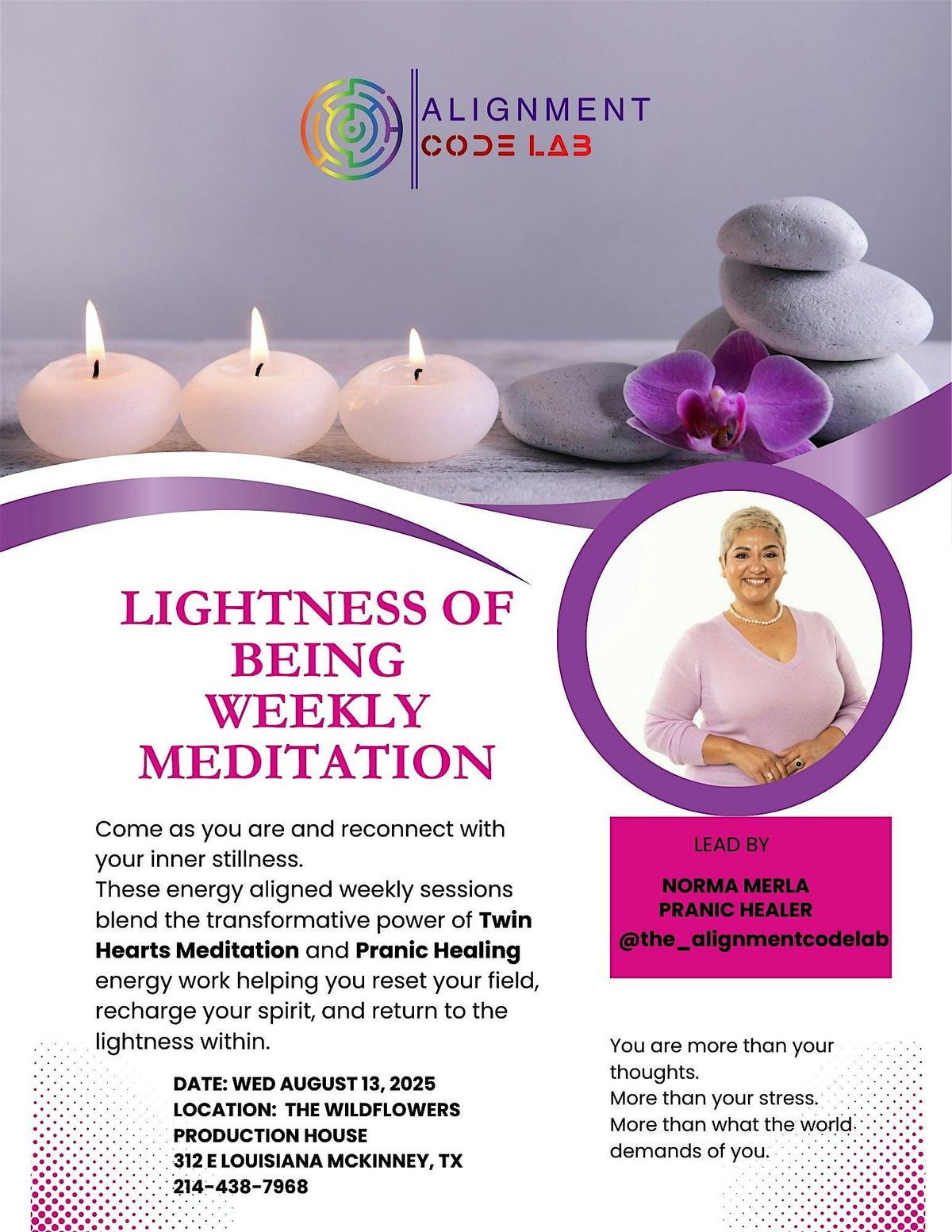 Lightness Of Being Weekly Meditation by The Alignment Code Lab