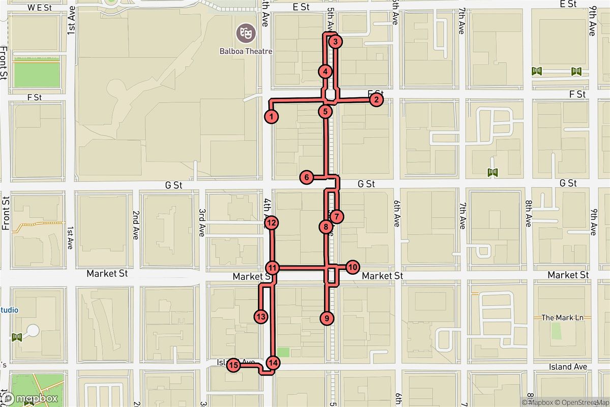 San Diego Audio Tour: Chronicles of the Gaslamp's Hidden Gems