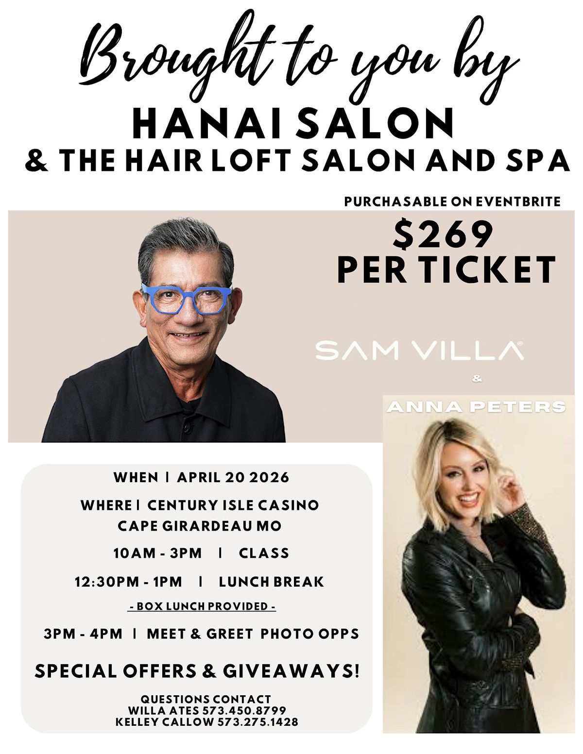 Sam Villa and Anna Peters Educational Hair Show.