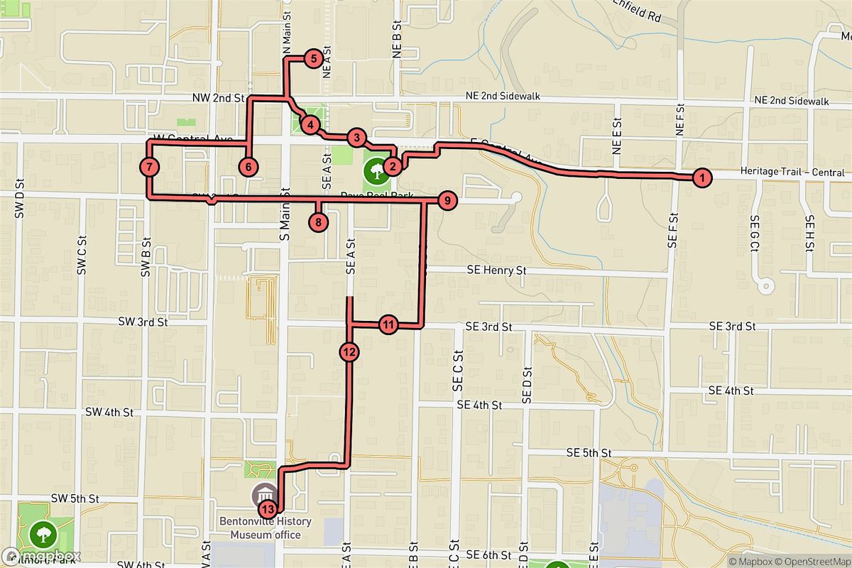 Bentonville Audio Tour: Echoes of Heritage and Hidden Downtown Marvels