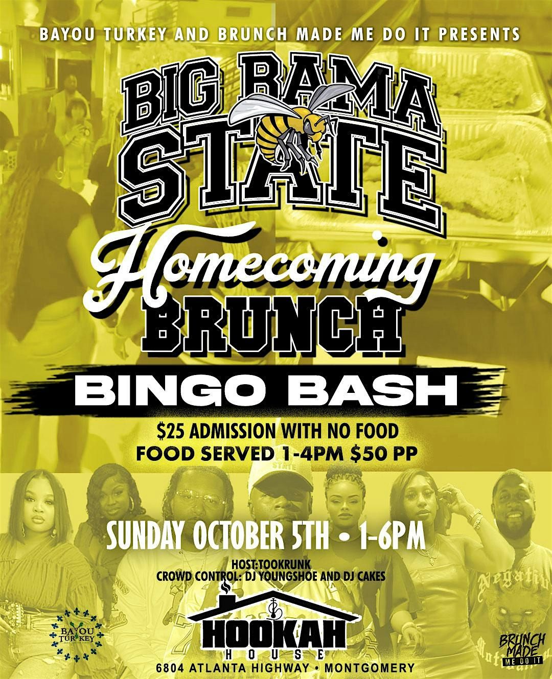 BIG BAMA STATE HOMECOMING BRUNCH BINGO BASH
