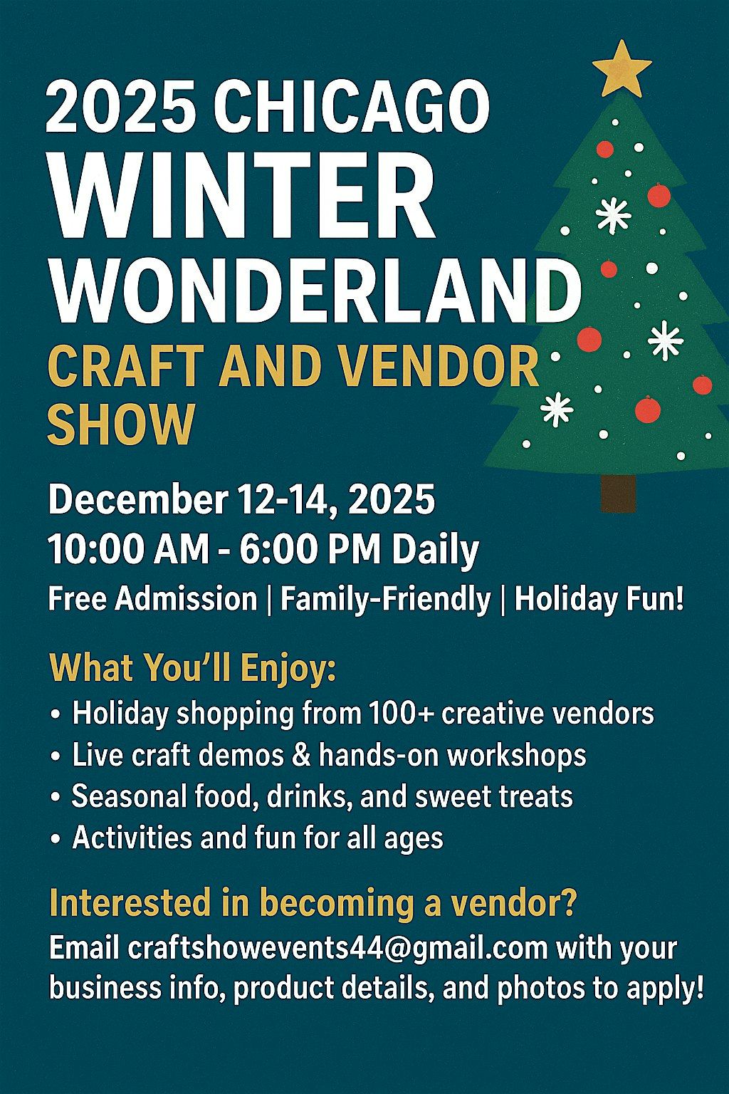 2025 CHICAGO WINTER WONDERLAND CRAFT AND VENDOR SHOW