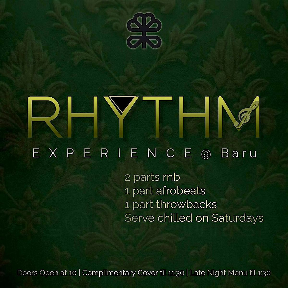 RHYTHM at BARU (Every 3rd Saturday)