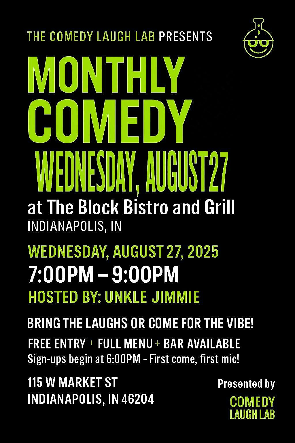 Comedy Laugh Lab Presents Monthly Comedy