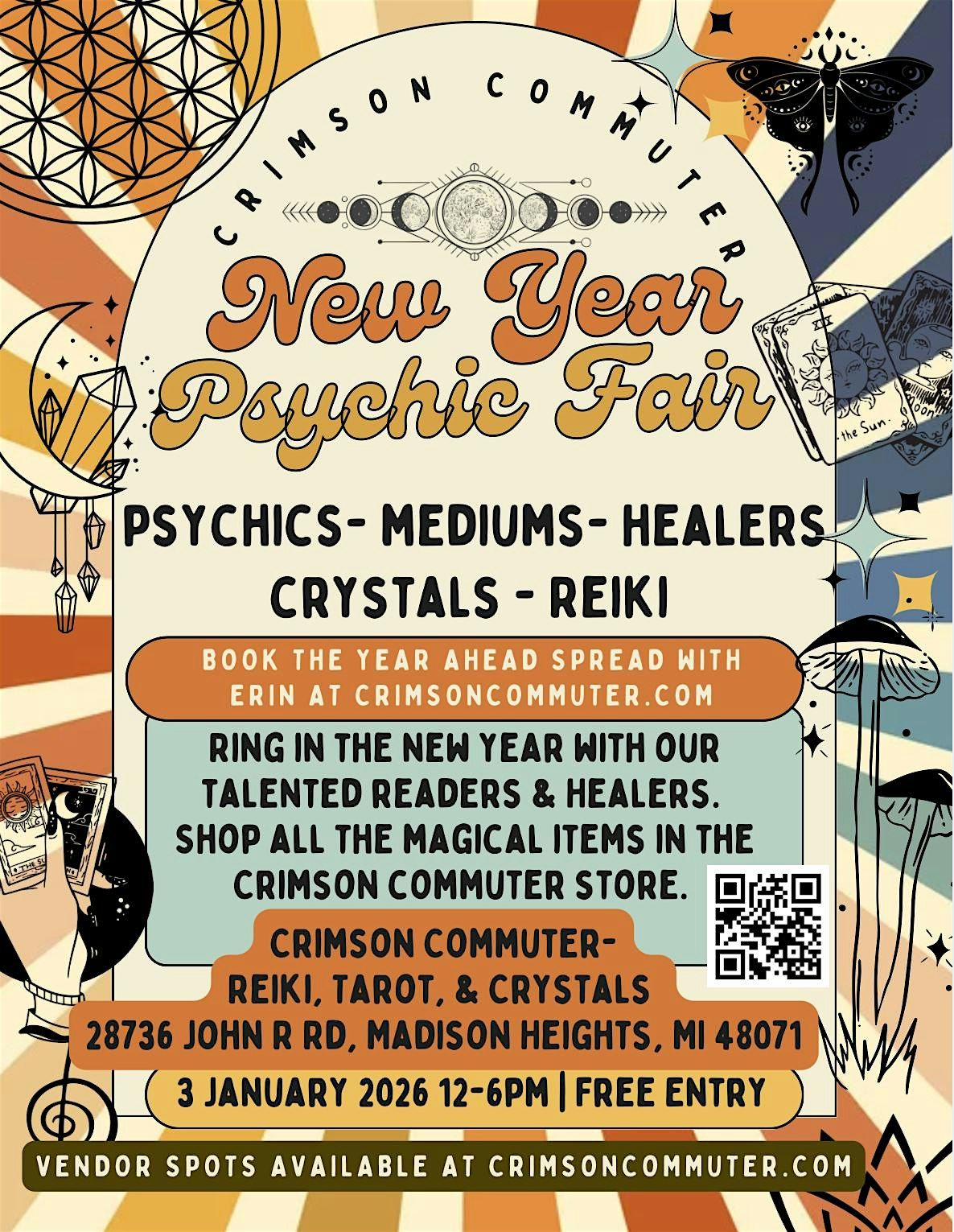 New Year Psychic Fair at Crimson Commuter