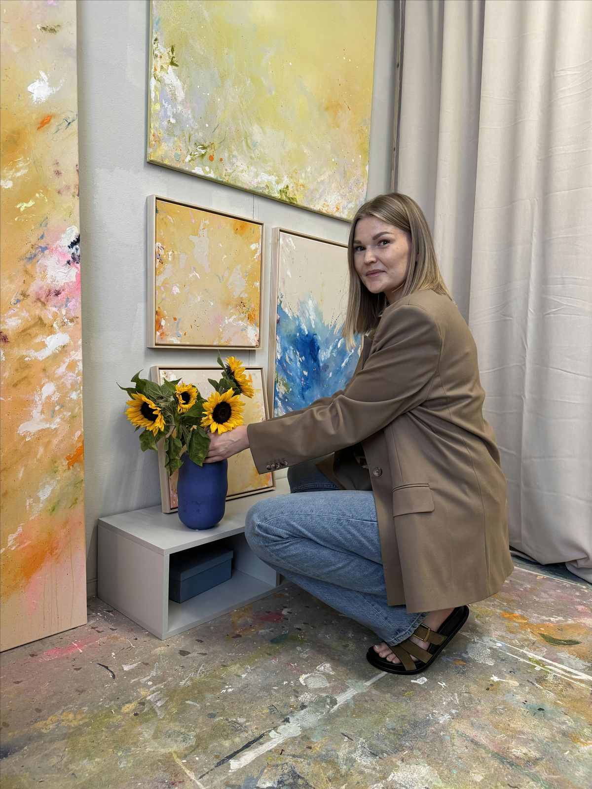 Vernissage: Art Exhibition Farbe. Form. Struktur - artstudio by SORAYA
