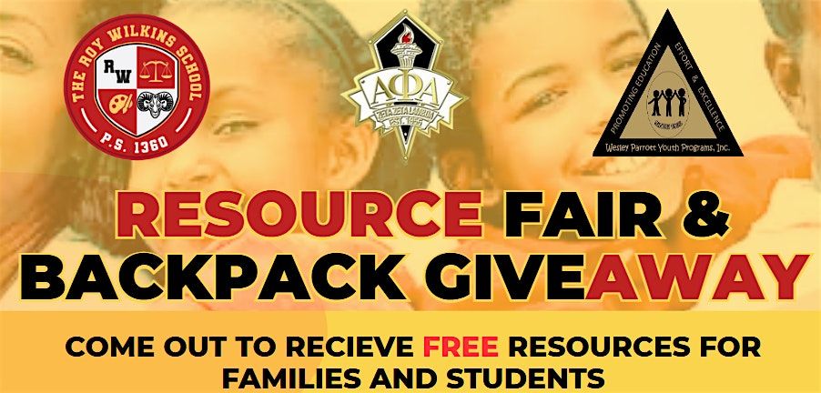 Resource Fair & BackPack School Supplies Giveaway