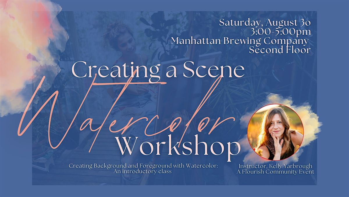 Creating a Scene with Foreground and Background in Watercolor
