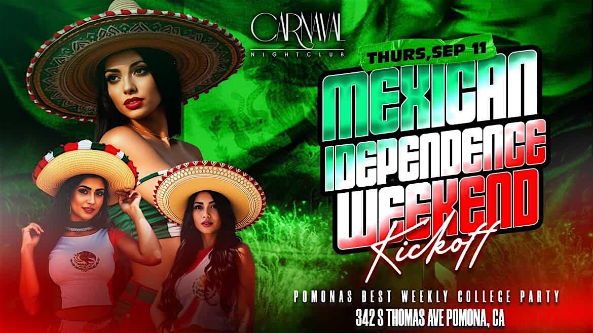 Carnaval Thursday : College Thursdays Mexican Independence weekend kickoff