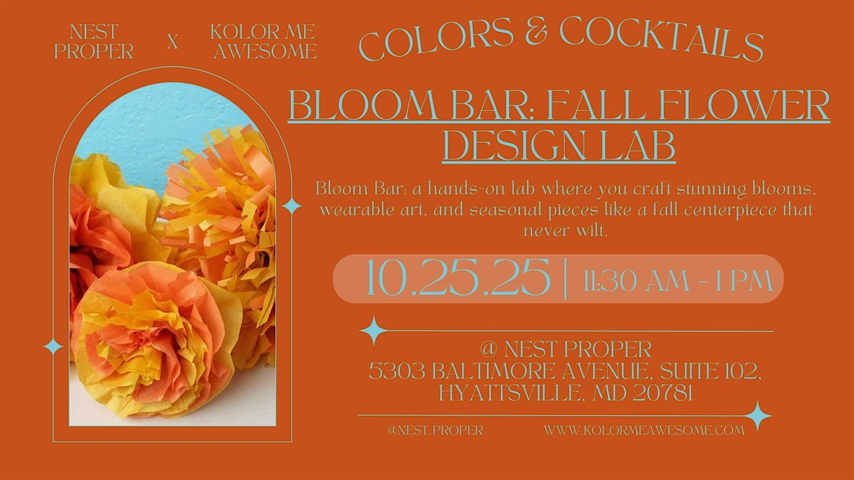 Fall Tissue Paper Flower Workshop \u2013 Create Your Own Seasonal Arrangement