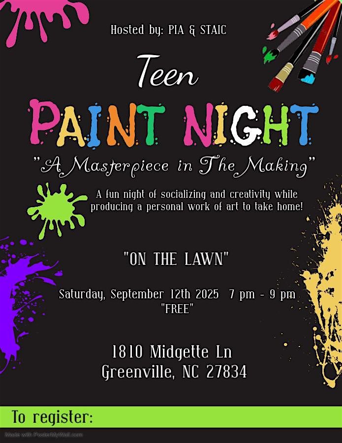 Teen Paint Night