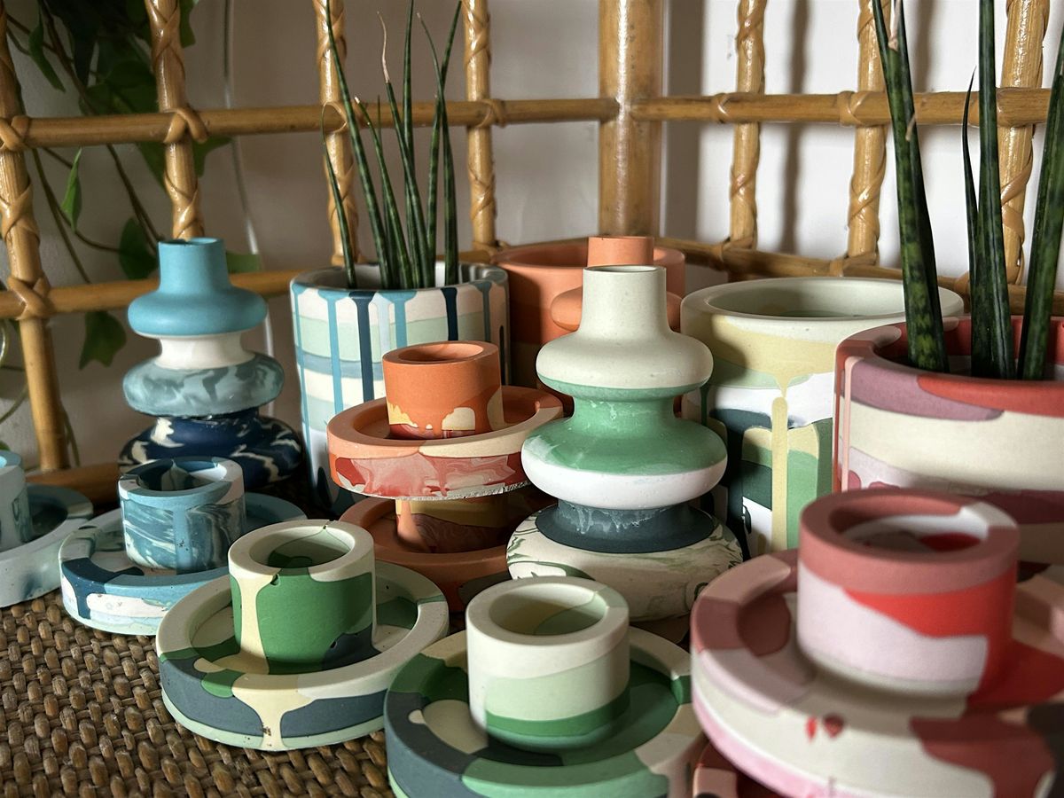 The Funky Decor Workshop - Creative Jesmonite Class w\/ Objectify