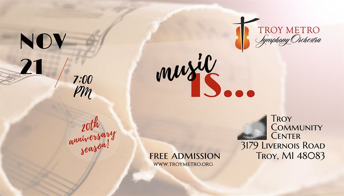 Troy Metro Symphony Orchestra Anniversary Concert in Troy