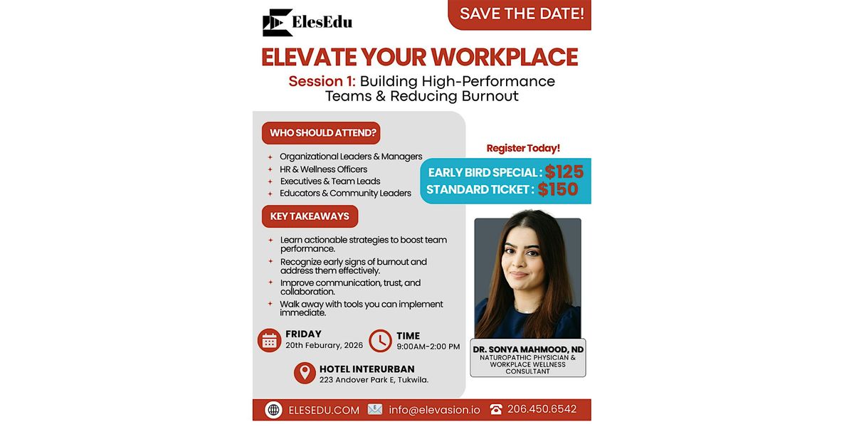 Elevate Your Workplace Series Session 1