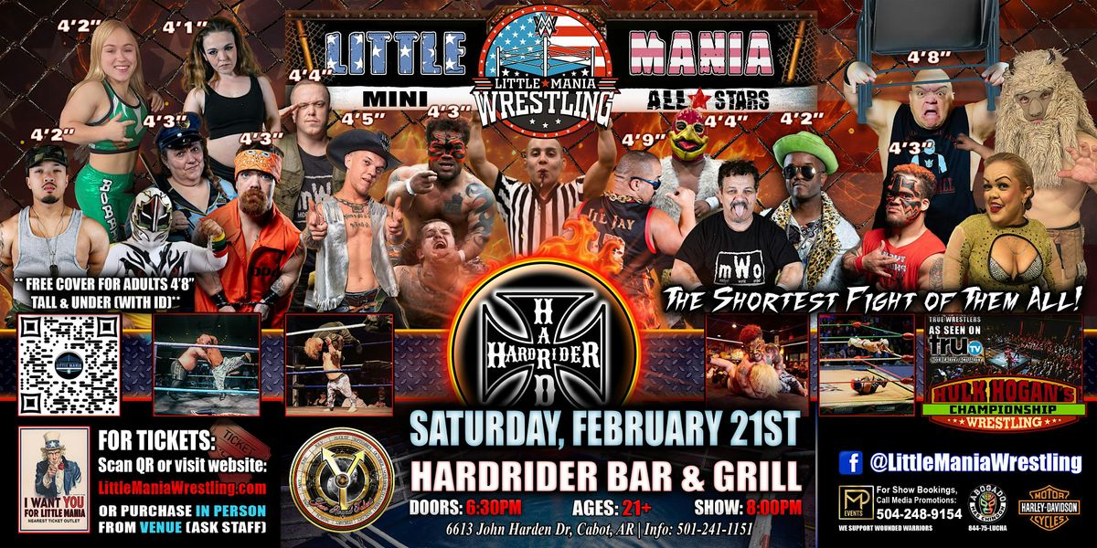 Cabot, AR - Little Mania Mini Wrestling @ Hard Rider Bar & Grill