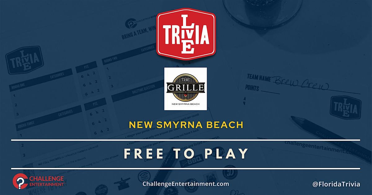 Live Trivia Nights at The Grille - New Smyrna Beach