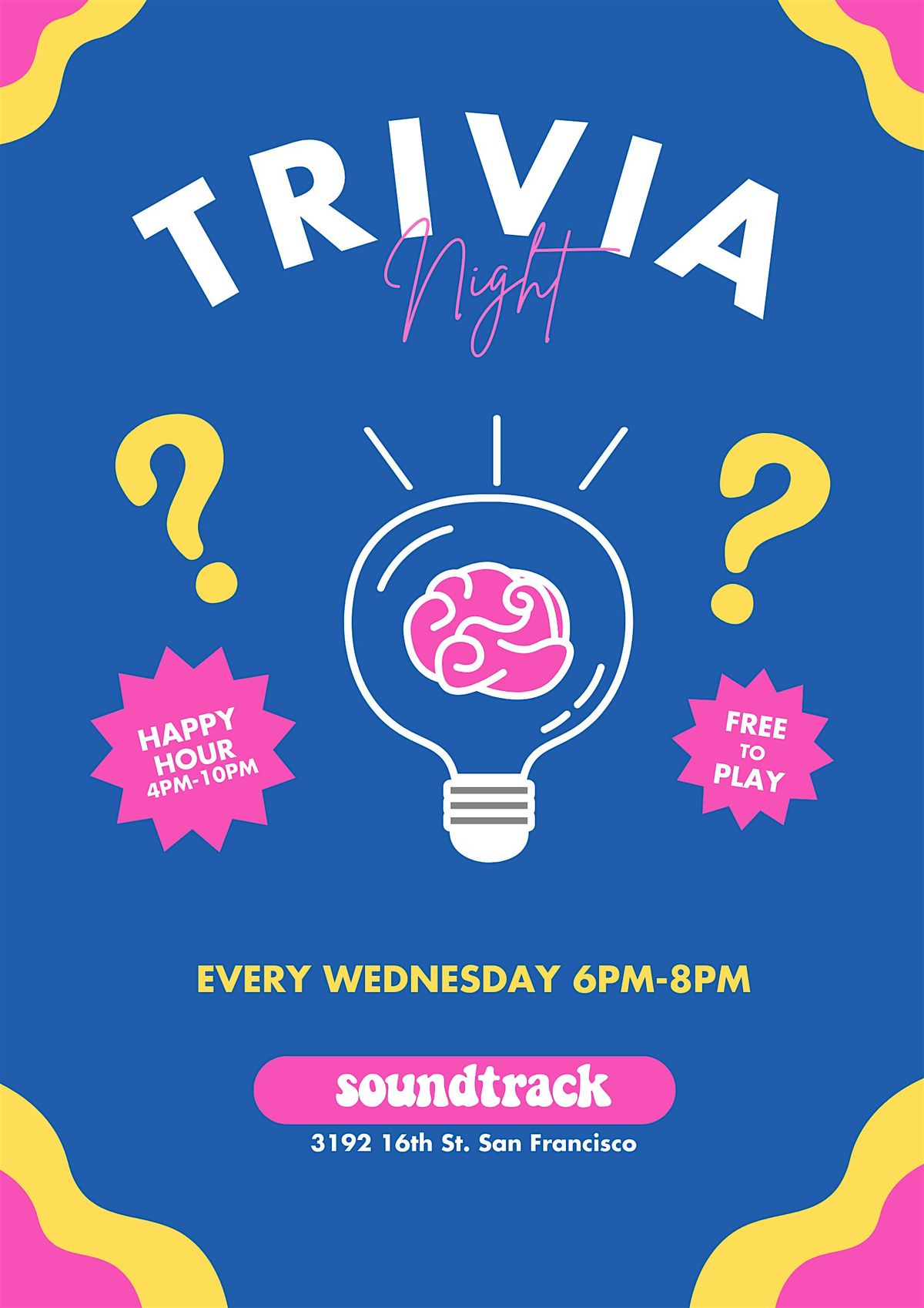 Trivia Night @ Soundtrack