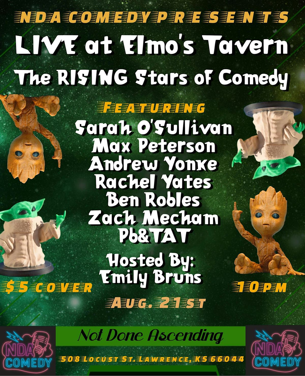 The RISING Stars of Comedy @ Elmo's Tavern