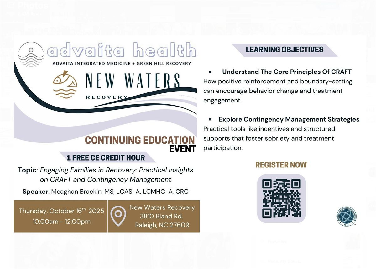 AIM x NWR Continuing Education Event - Raleigh NC - 1 Free CE Credit Hour