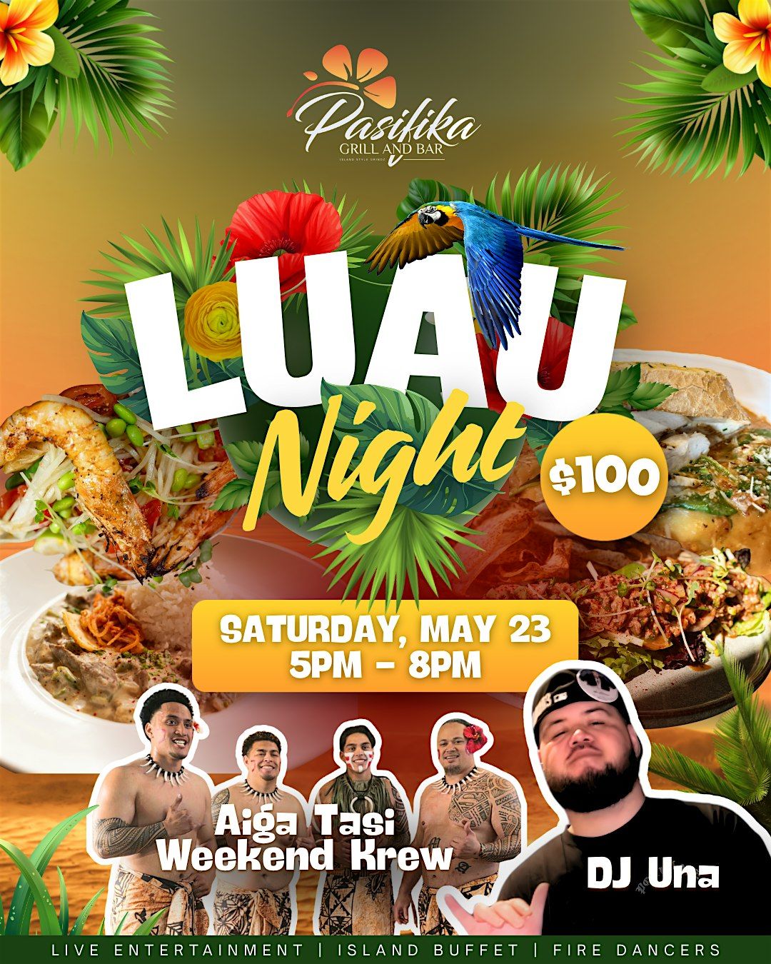 Pasifika Luau Experience \u2014 Live Polynesian Show + Island Buffet (Bellevue)