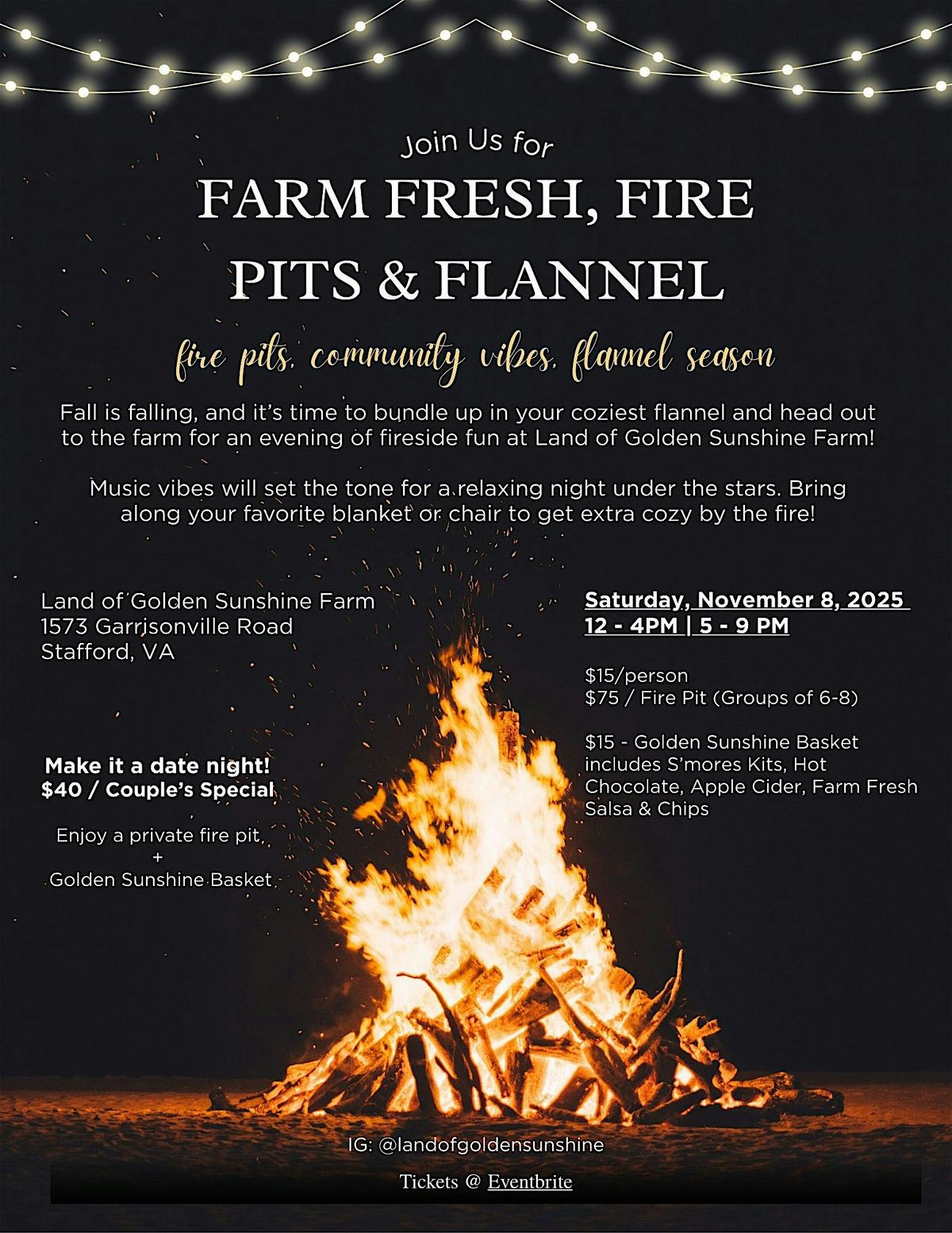 Farm Fresh, Fire Pits & Flannels