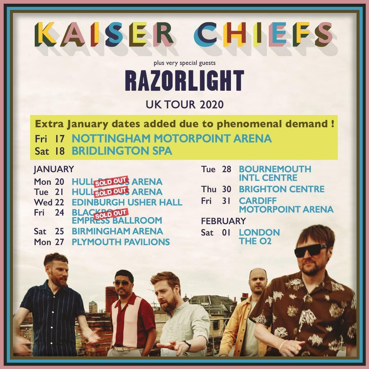Kaiser Chiefs Bournemouth Tickets