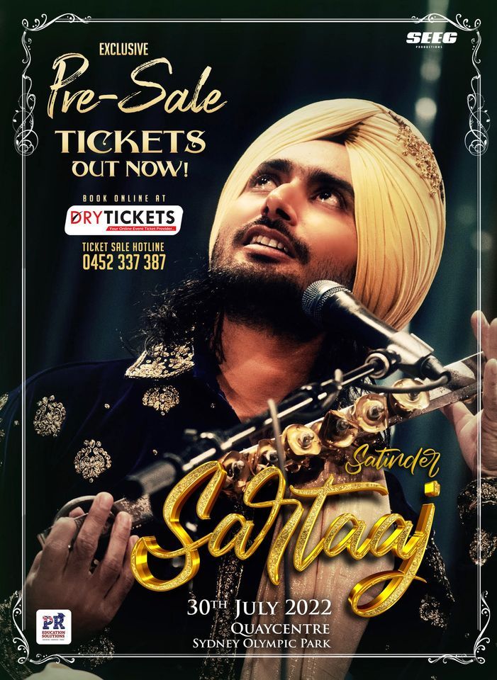 Rejuvenation Tour 2022 - Satinder Sartaaj Live In Concert Sydney
