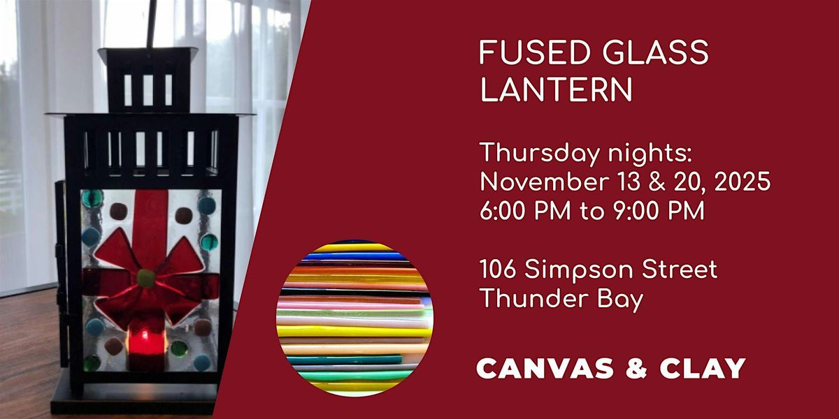 Fused Glass Lantern (2-week evening class)