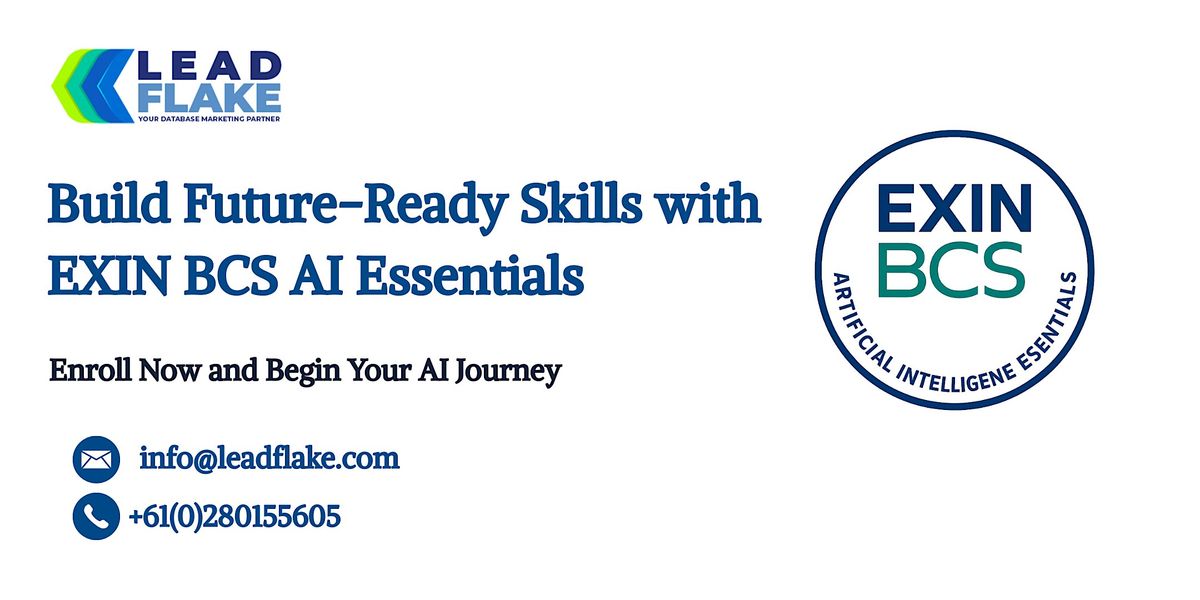 EXIN BCS Artificial Intelligence Essentials Training in Wellington